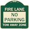 Signmission No Parking Tow-Away Zone Heavy-Gauge Aluminum Architectural Sign, 18" x 18", G-1818-23605 A-DES-G-1818-23605 - alternate 1